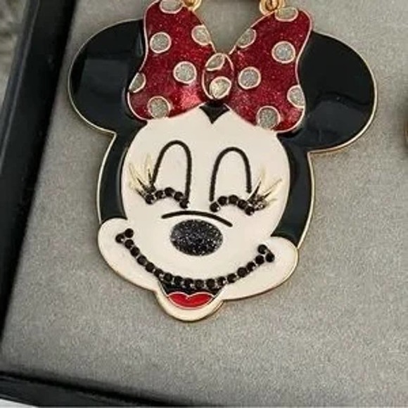 Disney x Baublebar Minnie Mouse Dangle Earrings - Picture 3 of 4